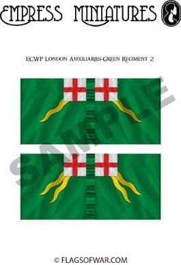 ECW36 FLAG London TB Auxiliaries-Green  OR Skippons Foot. 2