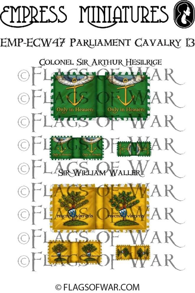 ECW47 FLAG Heasilrige and Waller's troop colours.