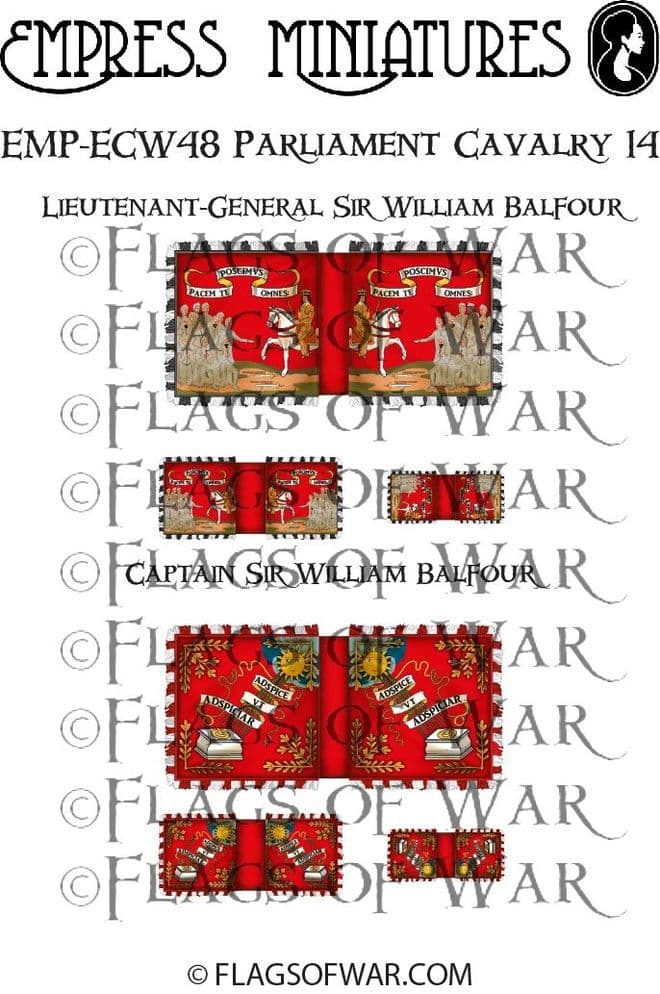 ECW48 FLAG Balfour's cavalry troops.