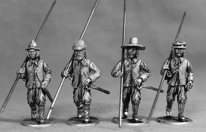 ECW54  Pikemen shouldering pike.