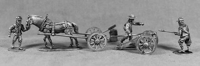 ECW90 Small field gun with limber and crew.