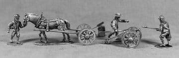 ECW90 Small field gun with limber and crew.