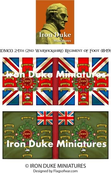 IDM03 Flag for 24th Foot.