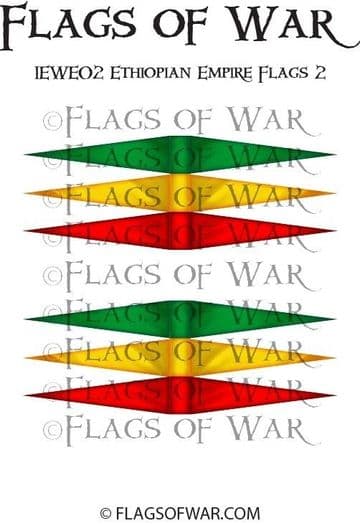 IEWE02 Ethiopian Empire Flags