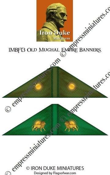IMBF13 OLD MUGHAL EMPIRES BANNERS.