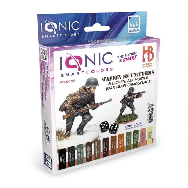 IONIC - 1200 WAFFENN SS UNIFORMS & OAKLEAF CAMMO PAINT SET.