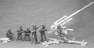 NAT4 Falangist militia crew and 88mm gun.