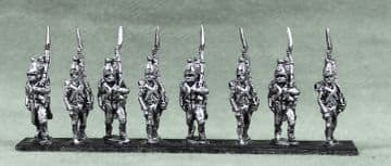 NBD2 Baden Infantry with plumes Marching.