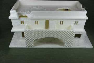 No 7 Defensive Building with balcony and oil drum position.