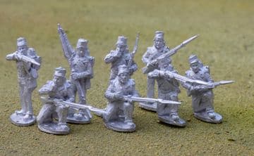 OR11 British Line Infantry, skirmish line, centre company coatees, Kilmarnocks