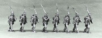 OR34 British Line Infantry, on the march, centre company coatees,