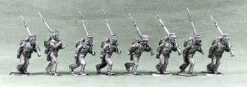 OR35 British Line Infantry, slope arms, at the double, centre company coatees,