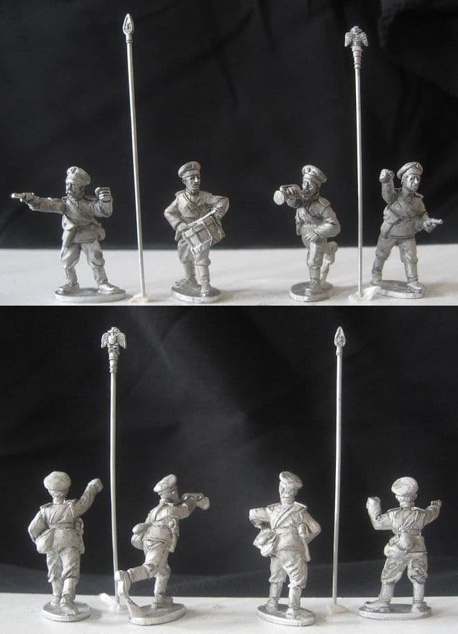 RJ-R05 standard bearers, bugler and drummer