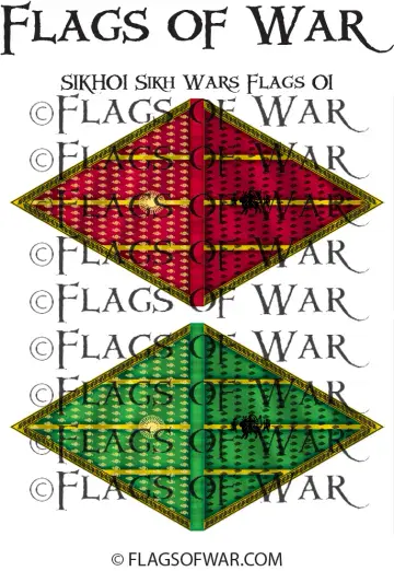 SIKH01 SIKH WARS FLAGS