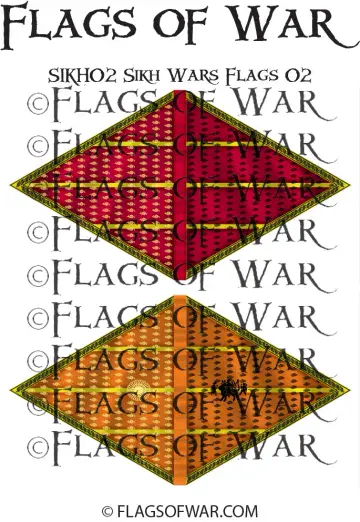 SIKH02 SIKH WARS FLAGS