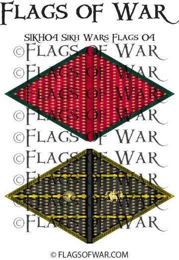 SIKH04 SIKH WARS FLAGS