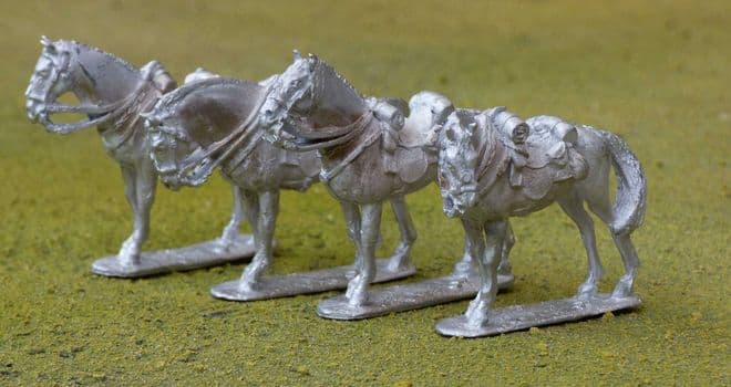 THEM17 British Regular Cavalry Horses, standing