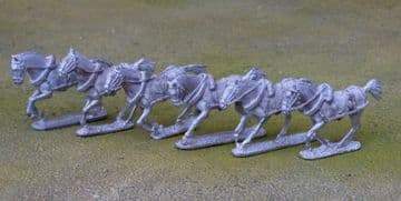 THEM26 Team of 6 British/EIC artillery draught horses