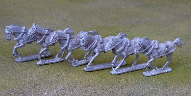 THEM26 Team of 6 British/EIC artillery draught horses