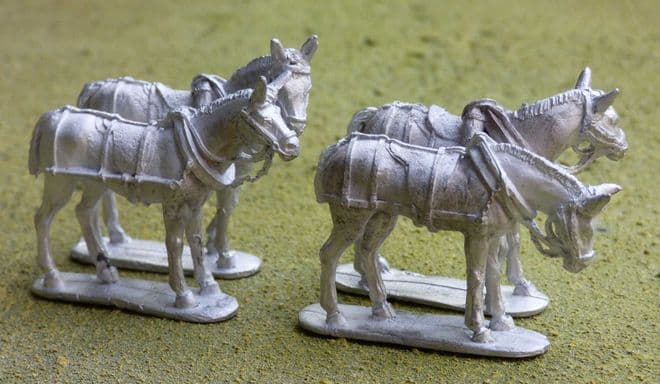 THEM6 Draught Mules, in harness