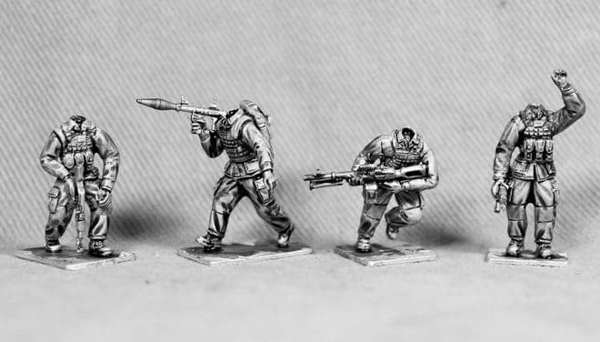 UN09B Figures with AFGHAN POLICE HEADS.