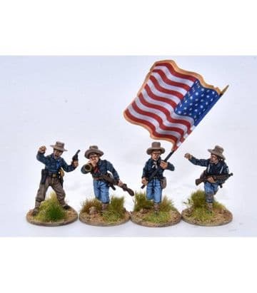 US13SA Infantry/Cavalry command group advancing