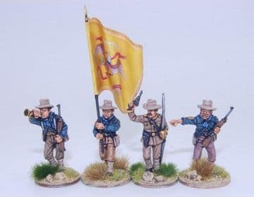 US4SA US Dismounted Cavalry/Rough Riders command group