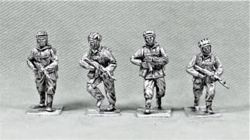 VDV11 Soviet Paratroopers advancing. Jump helmets.