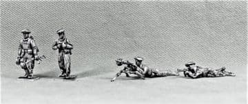 VDV17 Soviet Paratroops moving and firing grenade launcher.