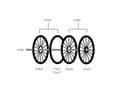 VEH55 ROLLS ROYCE AC SPOKED WHEELS