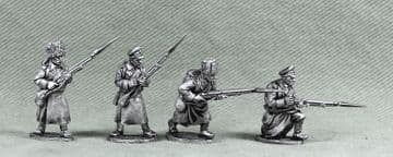 WW1RUS14 Infantry advancing in greatcoats.