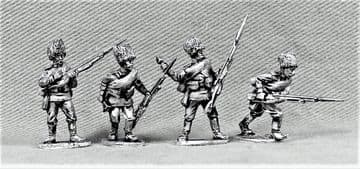 WW1RUS6 Infantry advancing in high fur hats.