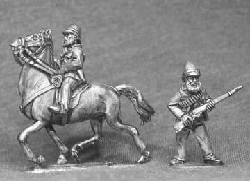 ZWAF04 Boer mounted/ dismounted figure.