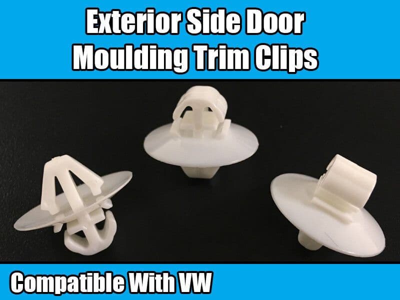 100x Exterior Side Moulding & Door Trim Clips for VW Crafter