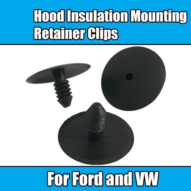 30x 3/8 In. Nylon Hood Insulation Retainer Clip For Ford - Foto 10