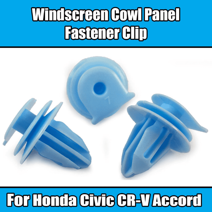 10x Clips for Honda CrV Windscreen Cowl Panel Wiper Motor Cover Trim