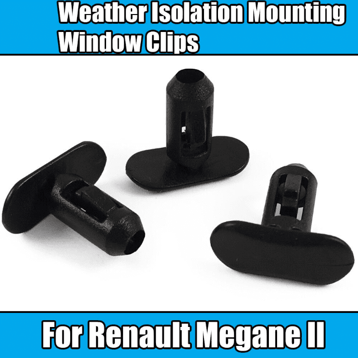 Lot De 2 Clips D'étagère Pour Renault Clio, Mégane, R21, R25 | Noir
