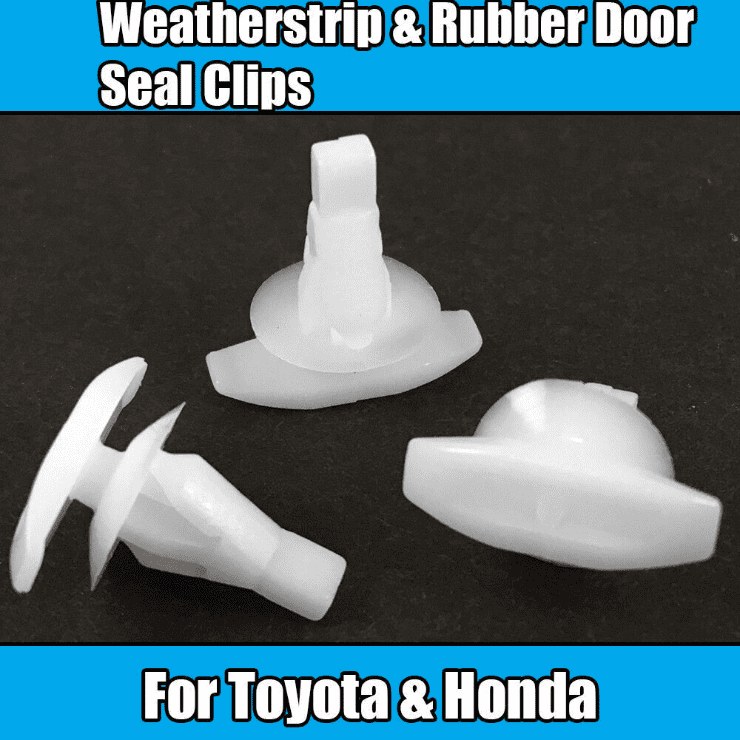 10x Clips for Toyota Honda 6mm Weatherstrip Rubber Door Seal Clips