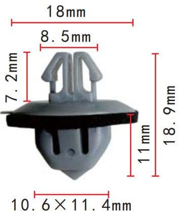 10x Clips for Toyota Lexus Land Cruiser Gx Exterior Side Moulding Grey ...