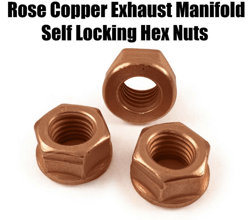 Bosal Copper Exhaust Manifold Nuts – M10 X 1.25 Self-Locking – Pack Of 10