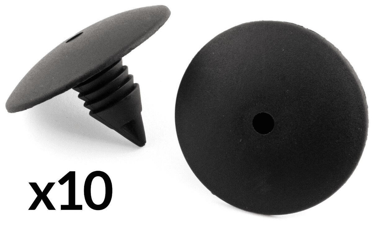 10x Fir Clips for Renault Clio Scenic Megane Splashguard Wheel Arch Liner Black
