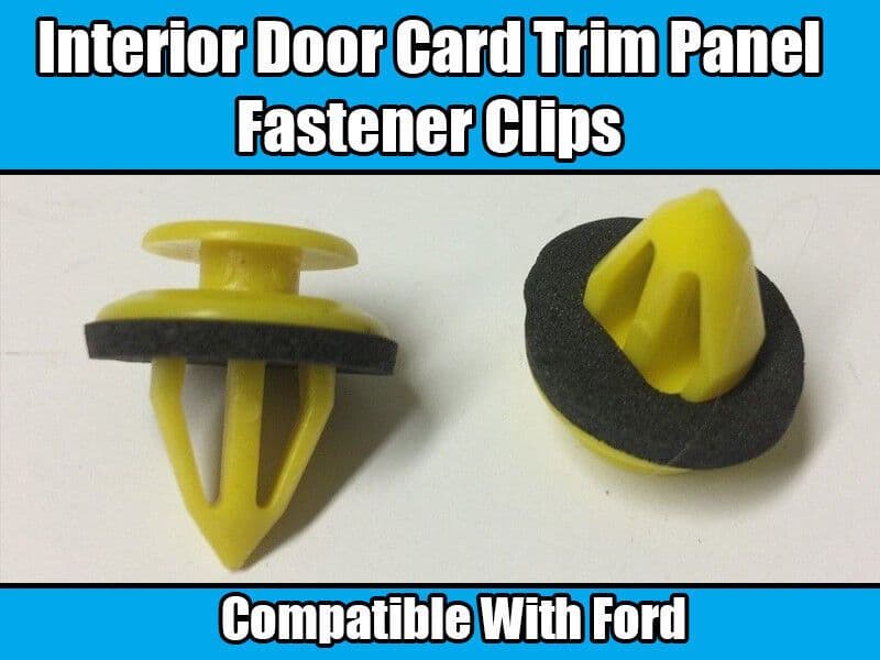 10x Interior Door Trim Panel Card Clips for Ford Ka Focus Fiesta Galaxy