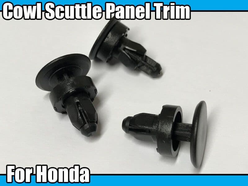 10 Clips De Panel De Parabrisas (cowl/scuttle) VVO® Para Varios Modelos Ford - Color Negro, Referencia FCP-0033-FO-L78
