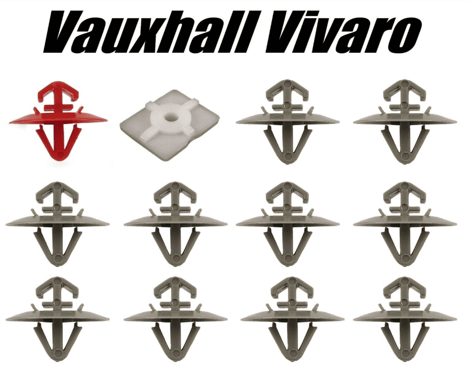 12X Clips Set for Vauxhall Vivaro Exterior Side Door Moulding Trim