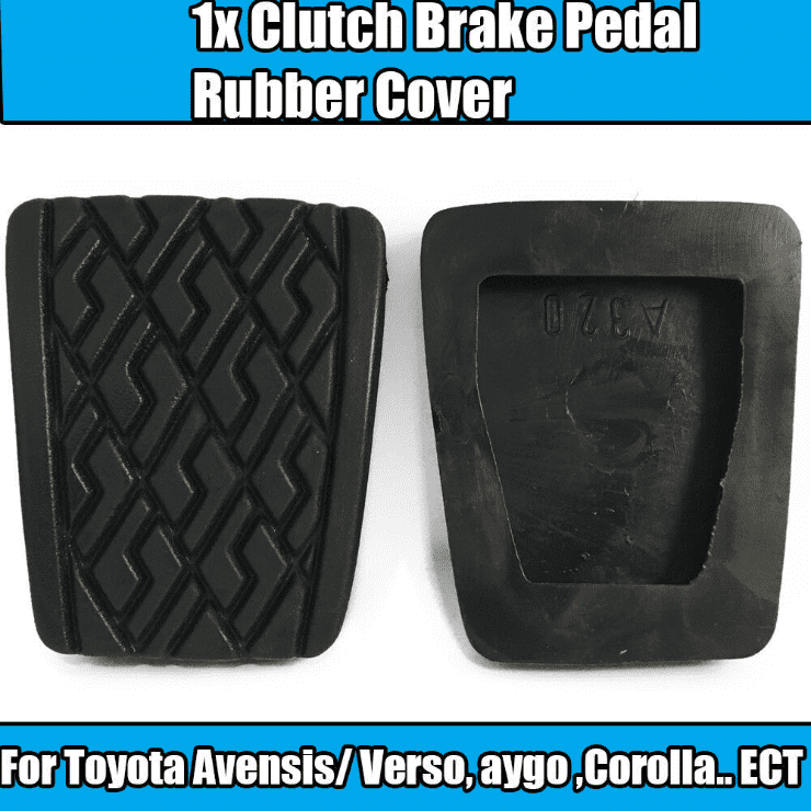 Genuine Toyota Clutch & Brake Rubber Pedal Pads Pair For Avensis Corolla Auris