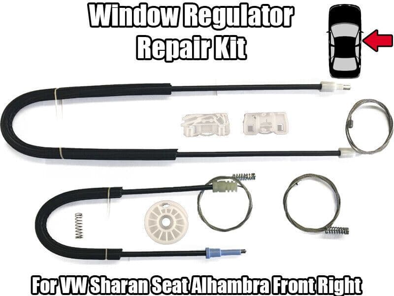 1x Window Regulator Repair Kit for VW Sharan Seat Alhambra Front Right