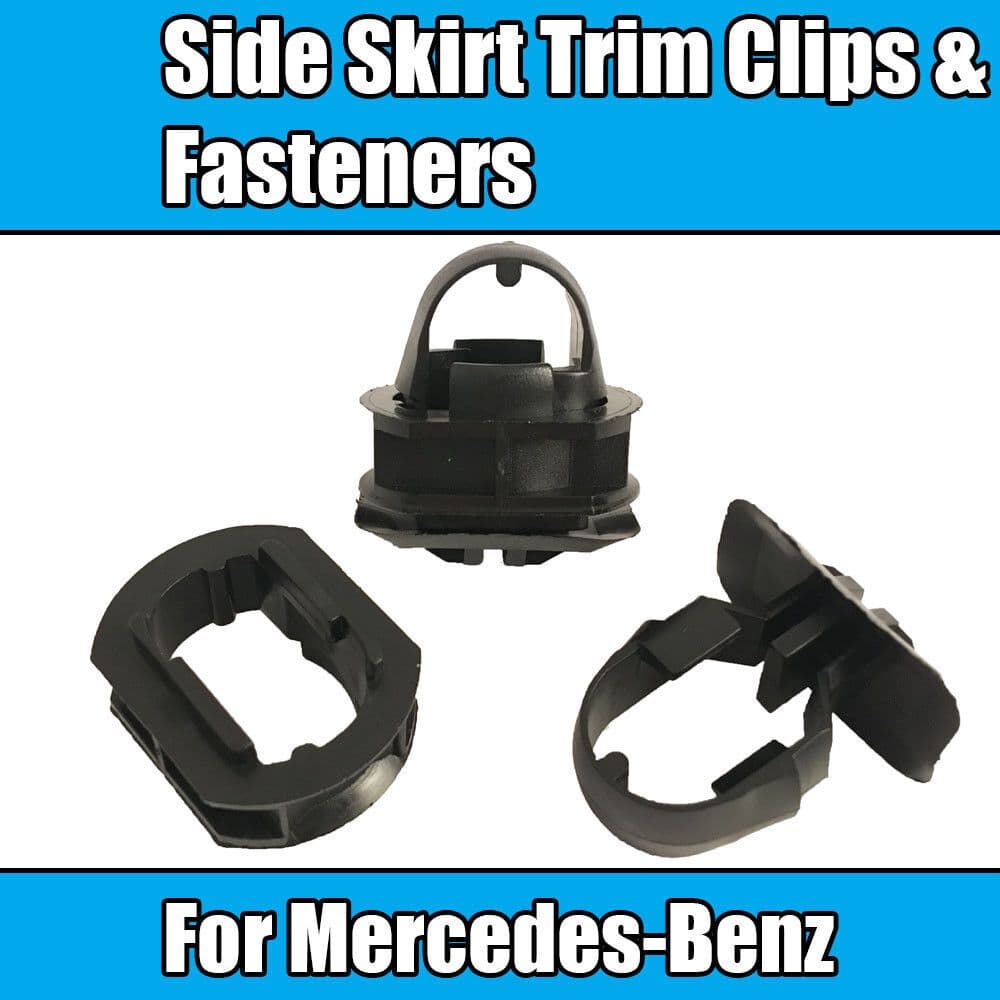 20x (20+20) Trim Fasteners Plastic Clips for Mercedes-Benz Side Skirt