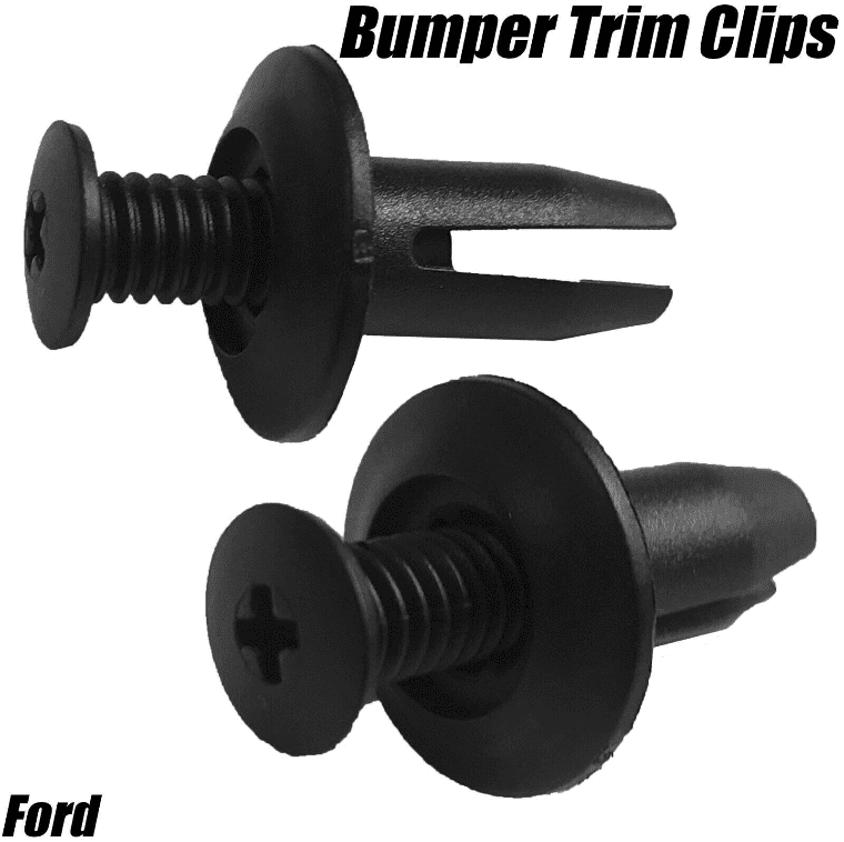 20x 8mm Screw Plastic Trim Bumper Rocker Body Panel Clips for Ford
