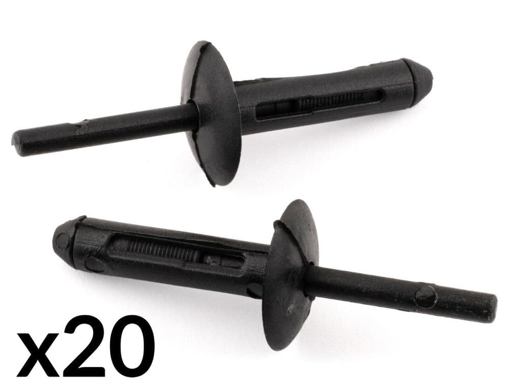 20x Black Plastic Fastener Clips for Chrysler Jeep Door Trim 34201631