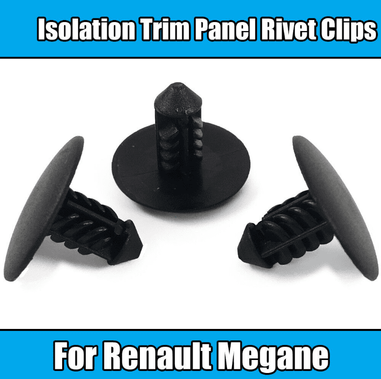 20x Plastic Isolation Trim Panel Rivet Clips for Fiat Renault Megane